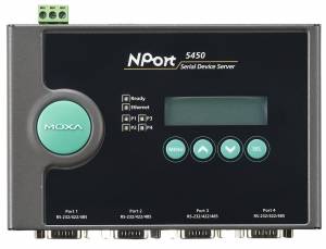 NPort 5450 w/ adapter - MOXA