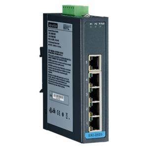 EKI-2525I-LA-AE 5-port Unmanaged Industrial Ethernet Switch Wide Temp. Low AC