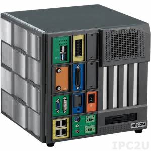 NISE-4000P4E EOL, 1pc available ** Embedded Server, Support Intel 3rd Gen. Core-i5/i3, QM77 Chipset, up to 8GB DDR3 RAM, VGA, DVI-I, 4xGb LAN, 2xUSB 3.0, 2xUSB 2.0, 2xCOM, 16DI/16DO, Audio, CFast Socket, 2x 2.5&quot; SATA Bays, 2xMini-PCIe, 3xPCI, PCIe x4, 24V DC-In