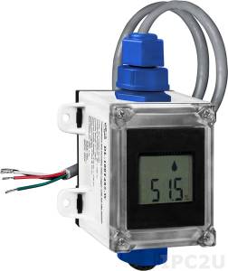 DL-100T485-W DCON Protocol Based IP66 RS-485 Remote Temperature and Humidity Data Logger with LCD Display, White Cover, RoHS