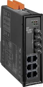 MSM-508FT-T Ethernet Switch with 6 10/100 Base-T Ports and 2 Fiber Ports, Multi Mode, ST Type, IP30