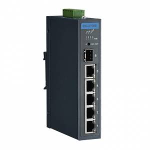EKI-2706E-1GFPI-AE 4FE PoE+1G+1G SFP, Unmanaged Ethernet Switch, IEEE802.3af/at, 48V~53VDC, -40~75