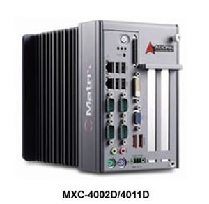 MXC-4011D Intel Atom D510 1.66GHz fanless configurable controller with 1 PCI slot, 1 PCIe slot, 12-CH DI, 12-CH DO and 1GB memory