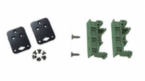 DK-UP1400 DIN-rail/wall- mounting kit: 2 steel elements 30x40mm + 2 plastic elements 42.5x10x19.34mm + screw