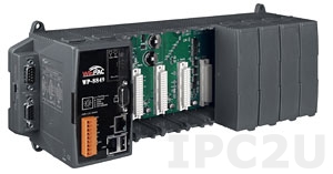 WP-8849-EN PC-compatible PXA270 520MHz Industrial Controller, 96Mb Flash, 128Mb RAM, 2xRS-232, 1xRS-485, 1xRS-232/485, 2xEthernet, Win CE 5.0, with 8 Expansion Slots, Indusoft 300 tags