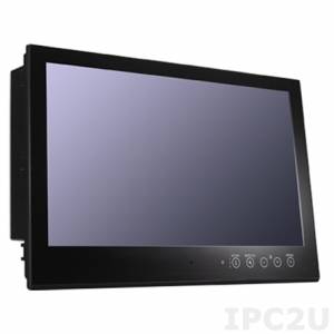 MD-224X 24-inch display, 16:9 aspect ratio, full HD (1920x1080), LED backlighting, RS-232 & RS-422/485 serial ports, dual-power supply (AC/DC)