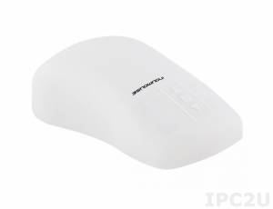 TKH-MOUSE-S_L-IP68-G_Y-L_R-USB Desktop Silicone Laser IP68 Mouse with antibacterial coating, USB Interface, Grey