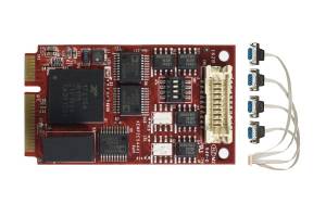 EMP2-X4S1-W1 mPCIe to four Isolated RS-485 Module, Wide Temperature -40...+85 C