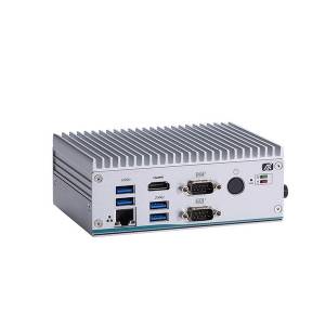 eBOX560-512-FL-DC-3965U Fanless Embedded System with Intel Celeron 3965U 2.2GHz, DDR4 RAM, 2xHDMI, 2xGbE LAN, 2xCOM, 4xUSB 3.0, 1x2.5&quot; SATA HDD bay, 1x Mini-PCIe, 12VDC-in, -10...+55
