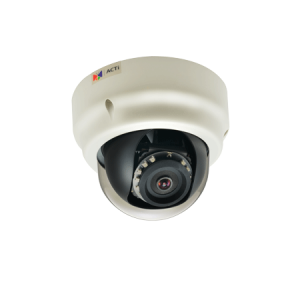 B53 3MP Indoor Dome with D/N, Adaptive IR, Superior WDR, Fixed lens, f1.9mm/F2.8, H.264, 1080p/30fps, DNR, Audio, MicroSDHC/MicroSDXC, PoE/DC12V, IK09, DI/DO