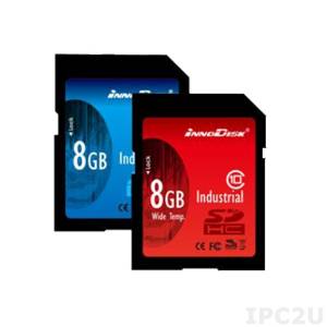 DS2A-08GI81W1B 8GB Industrial SD Card, Innodisk, SLC, Wide Temperature -40..+85 C