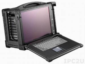 ARP650-15 Aluminum case for a workstation with display 15&quot; XGA 1024x768 TFT LCD / display interface VGA / 11 expansion slots / compartments 2x3.5&quot; / 1xSlim DVD / 2xSpeakers 3 W / 87 keys keyboard / touchpad / 1U 400 W Power / support PICMG/ PICMG 1.3