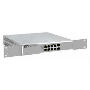IS-RG510-2F-A Industria 10-port Rackmount Managed Switch Layer 2 with 8x 1000 Base-TX Ports, 2x 1000 SFP slots, Singlel AC Power Input, 10KV Lightning Protection, -40...+75C Operating Temperature