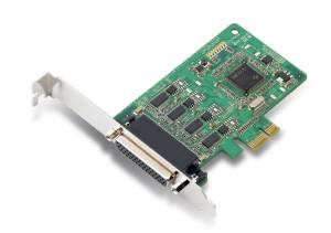 CP-114EL-DB25M 4xRS-232/422/485 Low-Profile PCIe Board, PCIe Bus, with DB25M Cable