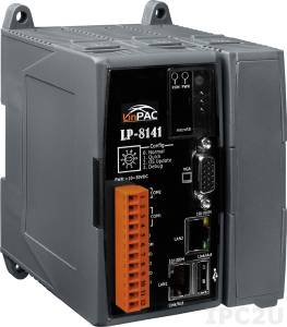 LP-8141-EN PC-compatible PXA270 520MHz Industrial Controller, 48Mb Flash, 128Mb SRAM, 1xRS-232, 1xRS-485, 2xEthernet, Linux 2.6.19, with 1 Expansion Slot