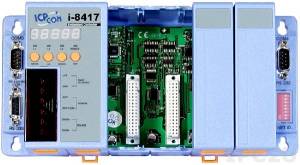 I-8417 PC-compatible 40MHz Industrial Controller, 512kb Flash, 512kb SRAM, 2xRS232, 1xRS485, 1xRS232/485, 7-Segment Display, ISaGRAF, 4 Expansion Slots