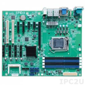 RUBY-D716VG2AR ATX motherboard based on Intel Q87 chipset supporting IntelCore i3/i5/i7 processor with HDMI/DVI-D/VGA, up to 32Gb DDR3, 2xGb LAN, 4xUSB3.0, 8xUSB2.0, 6xCOM, GPIO, 5xSATA, RAID 0/1/5/10, 1xPCIe x16, 2xPCIe x1, 2xPCIe x4(x1), 2xPCI, Audio