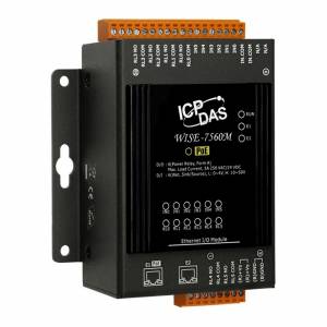 WISE-7560M WISE I/O Module with 6-channel Relay, 6-channel Digital Input and 2-port Ethernet Switch, PoE