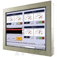 R15IB3S-65C3 15&quot; LCD TFT Fanless Touch Panel Computer with Intel Celeron N2930 1.83Ghz, Resistive TouchScreen, 4GB DDR3 RAM, 64GB SSD, M12 IP65 Ports: 1x COM, 2x USB, 1x LAN, Power supply 12VDC
