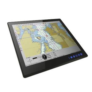 R12L110-MRM6HB 12.1&quot; TFT LCD Industrial Rugmate Marine Bridge System Display, Resistive Touch Screen, VGA Input, Front Ranel IP65