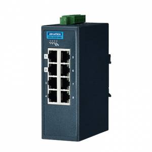 EKI-5528-PNMA-AE Fast Ethernet RJ-45 Entry-Level Managed Switch with 8x 10/100 Base-T Ports, -10...60C Operating Temperature, IP30