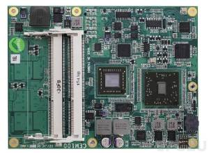 CEM100VG-T56N-RC Embedded COM Express Type-II module with AMD G-Series T56N 1.6GHz APU + A55E FCH chipset, VGA/LVDS, Gigabit Ethernet, 4xSATA-600, USB and TPM