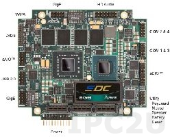 CMX32MCS1200HR-2048 PCIe/104 cpuModule with Intel Celeron M (ULV 722) 1.20 GHz, 2Gb DDR2, VGA/LVDS, 4xRS232/422/485, 6xUSB, 2xSATA Ports, HD Audio, 4GB removable flash disk