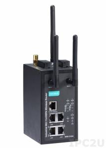 WDR-3124A-EU-T 802.11a/b/g/n HSPA 4-Port Wireless Router, RJ45/RP-SMA, EU band, -30 to 70C
