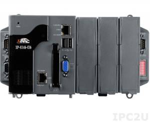 XP-8346-CE6 PC-compatible LX800 500MHz Industrial Controller, 4Gb Flash, 512 MB DDR, 3xRS-232, 1xRS-485, 2xEthernet, with 3 Expansion Slot, Win CE 6.0, IsaGraf, InduSoft