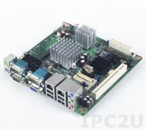 AIMB-210F-S6B1E Intel Atom N270 1.6GHz Mini-ITX with CRT/2LVDS, 6 COM, and Dual LAN