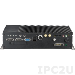 nROK-500 Embedded Railway Server with Intel Atom D525 1.8GHz w/VGA, Up to 2GB DDR2 RAM, 1xLAN (M12 Connector), 2xUSB, 2xRS232, Audio, CF Slot, SIM Card Slot, 2.5&quot; HDD SATA Bay, Mini-PCIe, Ignition Function, DC-In Isolated