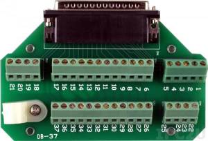 DB-37 DB-37 Male Direct Connection Screw Terminal Board, up to 50V