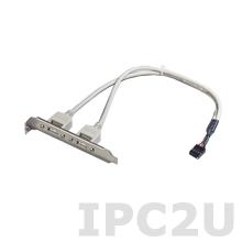 F 2 27CM F/9 Del ADVANTECH 1700002204 Cable/Wire, A Cable 25P-2.54 /USB-A 4P 