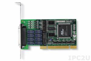 LPCI-7250 Low Profile PCI Adapter Isolated 8DI & 8 Relays, Extendable Up to 32DI & 32 Relays