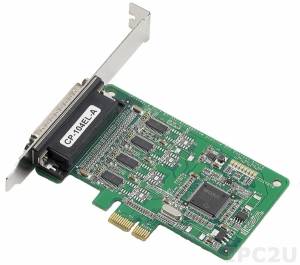 CP-104EL-A w/o Cable 4 Port PCIe Board, w/o Cable, RS-232, Low Profile
