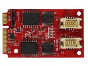 EMU2-X2S1-W1 USB to Dual Isolated RS-232 Module, Wide Temperature -40...+85 C