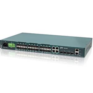 MSW-4424C-AC Managed Gigabit L2 Carrier Ethernet Switch with 20x Combo GbE Ports and 4x 10G Base-X SFP Ports, 100-240VAC Input Power, 0...50C Operating Temperature