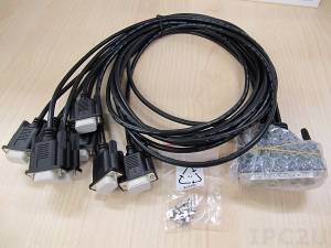 OPT8J-AE CABLE, 1m Male DB-78 to 8x Male DB-9 Cable, 15V