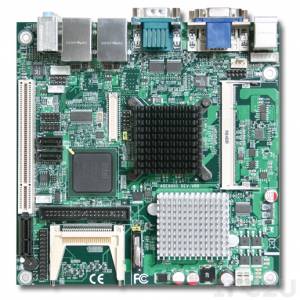 WADE-8170 Mini-ITX Intel Atom N270 1.6GHZ CPU Card with VGA, DVI, LVDS, 2xGb LAN, 2xSATA, Audio, 1xPCIe x1, 1xPCI, 1xIDE, 8xUSB, 1xCF, 2xRS-232