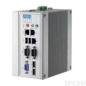 UNO-1172AH-A33E Embedded DIN-rail Server with Intel Atom D510 1.67Ghz, 2Gb DDR2, ?bay for 2.5&quot; SATA HDD, VGA, 2xRS-232/422/485, 3x10/100 LAN, 4xUSB, 1x mini-PCIe, Audio, 9...36V DC, C1D2 certified