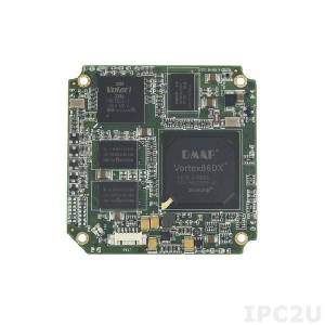 SOM304RD52VICE1 SOM304 Module Vortex86DX 800MHz CPU with 256MB DDR2, VGA/LCD, 5xCOM, 4xUSB, LAN, 2xGPIO, PWMx24, 1GB NAND Flash