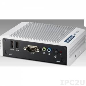 ARK-1122HS-S6A1E Fanless Embedded Box PC with Intel Atom N2600 1.6GHz w/2GB RAM+HDMI+VGA+LAN, with AC to DC adapter, 500GB HDD, WES7, SUSIAccess Pro