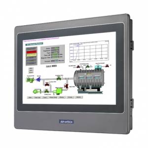 WOP-2100T-S2AE 10.1&quot; WSVGA TFT LCD PanelPC, IP65 Front Bezel, RISC 200-bit 200MHz CPU, 64MB, Ethernet, Micro-SD, 24VDC-in