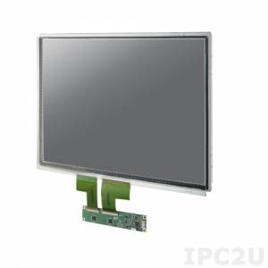 IDK-1115P-40XGC1E 15&quot; LCD 1024 x 768 Open Frame LCD Display LED, 400nit, projective touch LCD kit (USB), LVDS interface