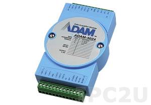 ADAM-4024-B1E 4 Channels Analog Output Module with Modbus