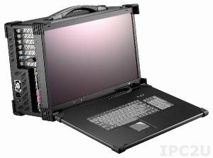 ARP690-21BD Aluminium Industrial Portable Chassis w 21.5&quot; TFT LCD, for MB EATX 7 slots, 5 x 5.25&quot;, 1xSlim DVD bay, 600W ATX