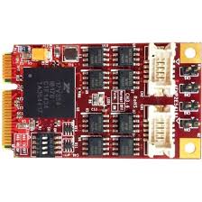 EMP2-X402-W1 Mini-PCI Express Expansion, 4xRS422/485, incl. 2xDB9 Connectors with Cable, Wide Temperature
