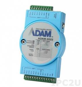 ADAM-6022-A1E Ethernet-based Dual-loop PID Controller