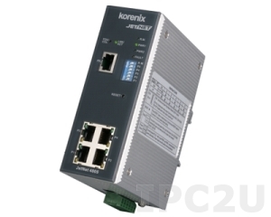 JetNet-4005 Industrial Web-Managed Ethernet Rail Switch with 5x10/100Base-TX Ports