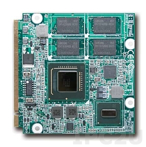PQ7-M101G-1100-0512 Intel Atom Z510 1.1GHz Processor based Qseven module with 512MB DDR2 SDRAM, RTL8111C, LVDS, Gigabit Ethernet, SDVO, 2xSATA